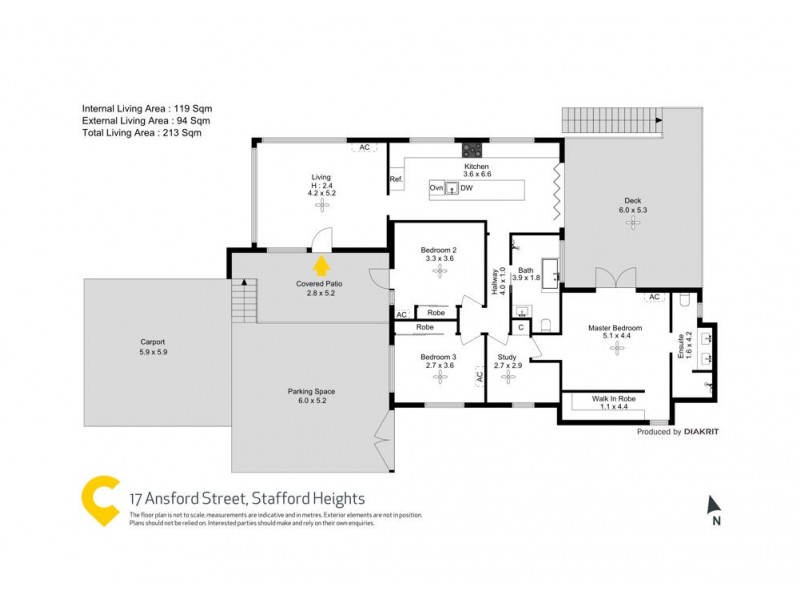 17 Ansford Street, Stafford Heights QLD 4053 Floorplan