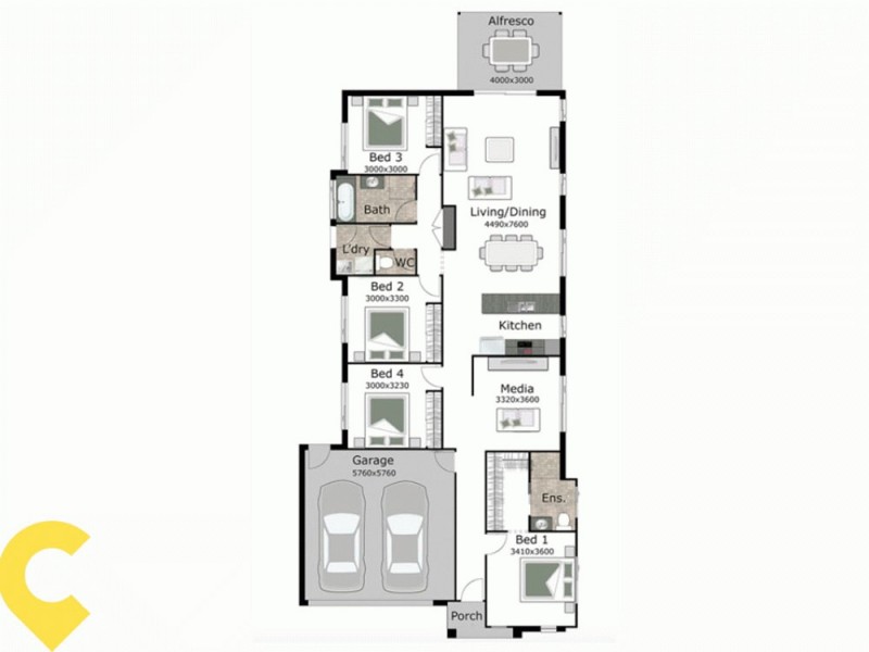 Bellbird Park QLD 4300 Floorplan