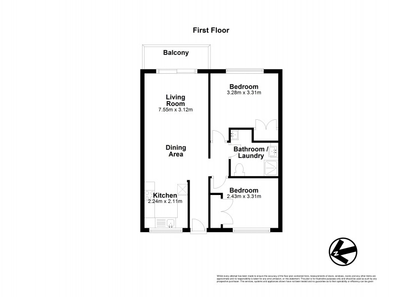 3/105 Alderley Avenue, Alderley QLD 4051 Floorplan