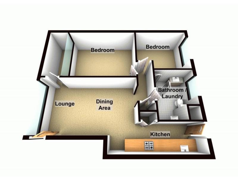 9/6 Riverview Terrace, Hamilton QLD 4007 Floorplan