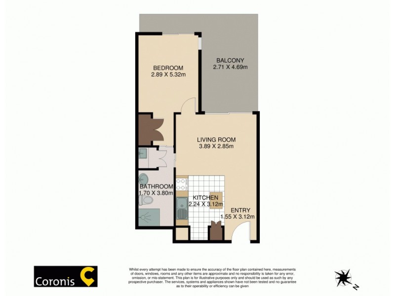 402/1 Aspinall Street, Nundah QLD 4012 Floorplan