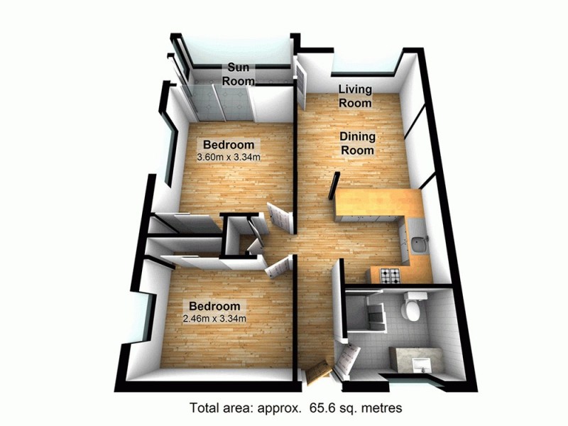 1/308 Waterworks Road, Ashgrove QLD 4060 Floorplan