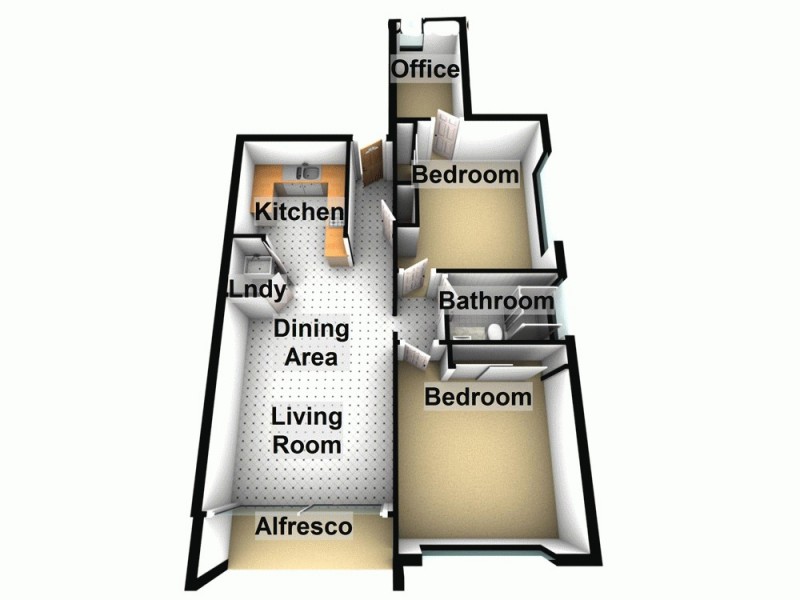 2/12 Stopford Street, Wooloowin QLD 4030 Floorplan