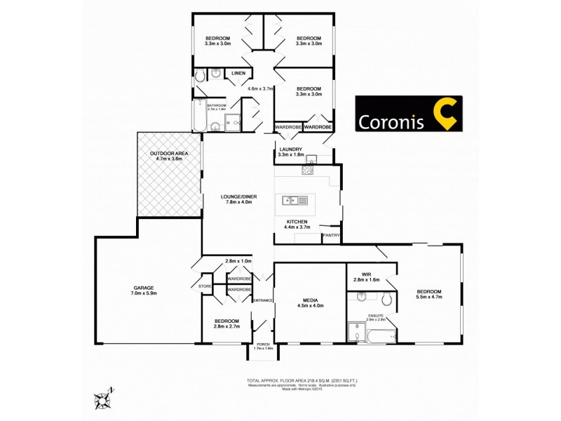 8 Janelle Court, Highfields QLD 4352 Floorplan