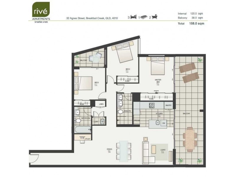 28/32 Agnes Street, Albion QLD 4010 Floorplan