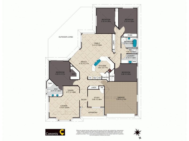 11 Dunbar Court, Highfields QLD 4352 Floorplan