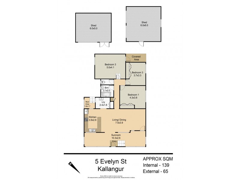 5 Evelyn Street, Kallangur QLD 4503 Floorplan