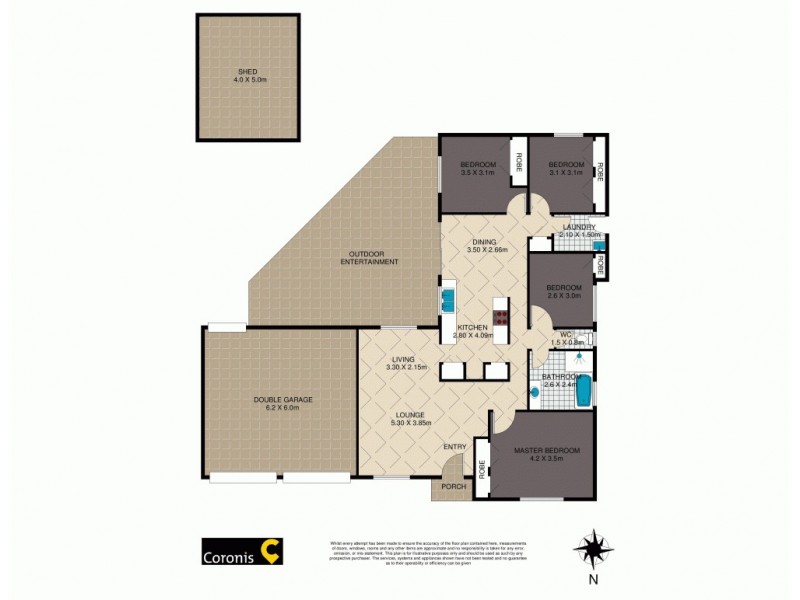 8 Donna Court, Kearneys Spring QLD 4350 Floorplan