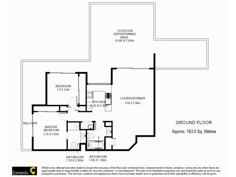 1/147-153 Lambert Street, Kangaroo Point QLD 4169 Floorplan