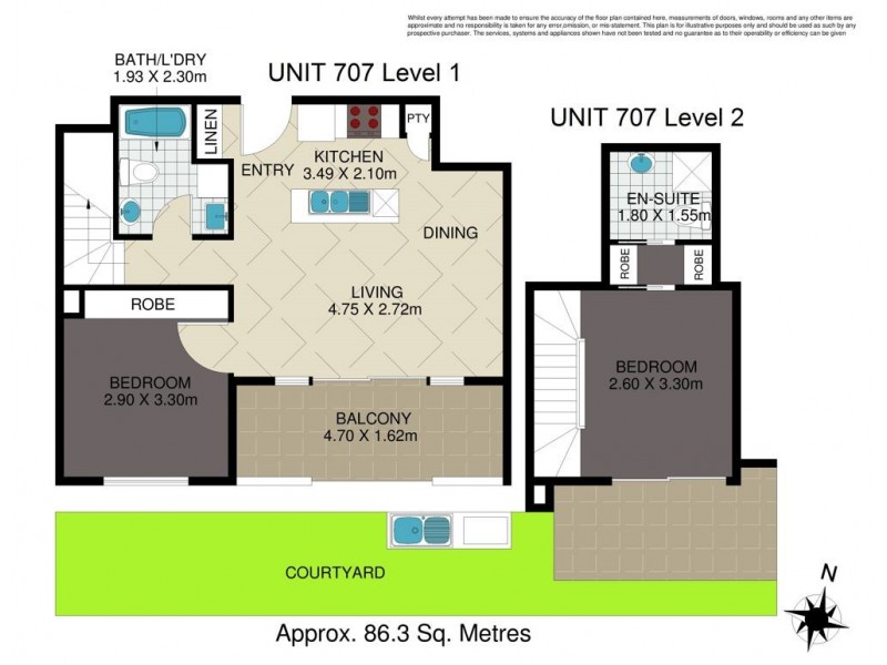 707/392 Hamilton Road, Chermside QLD 4032 Floorplan