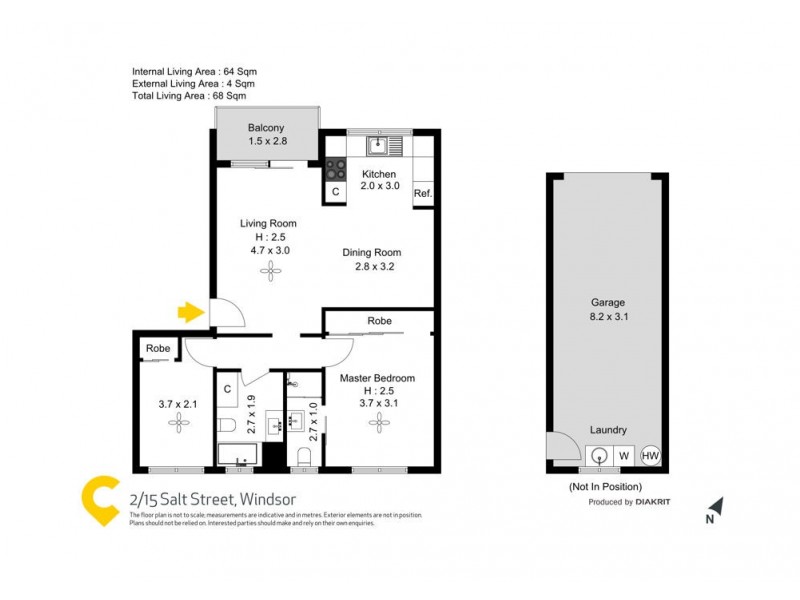 2/15 Salt Street, Windsor QLD 4030 Floorplan