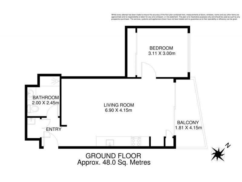 11901/8 Harbour Rd, Hamilton QLD 4007 Floorplan