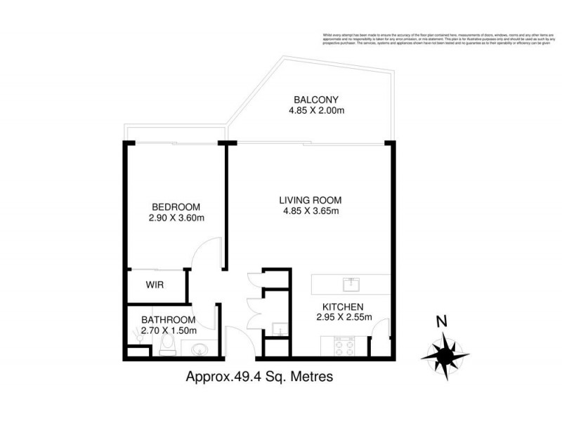 51101/37B Harbour Rd, Hamilton QLD 4007 Floorplan
