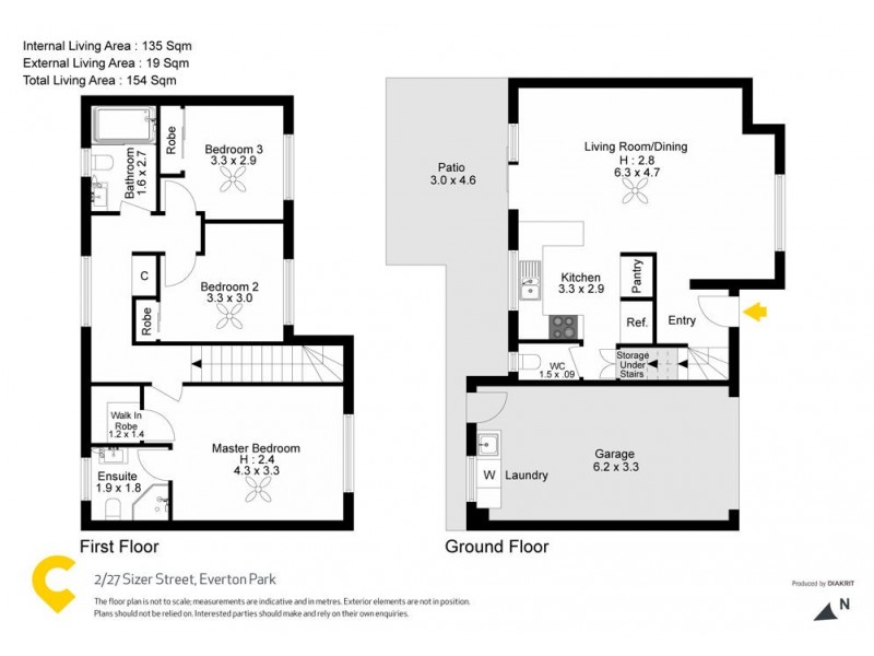 2/27 Sizer Street, Everton Park QLD 4053 Floorplan
