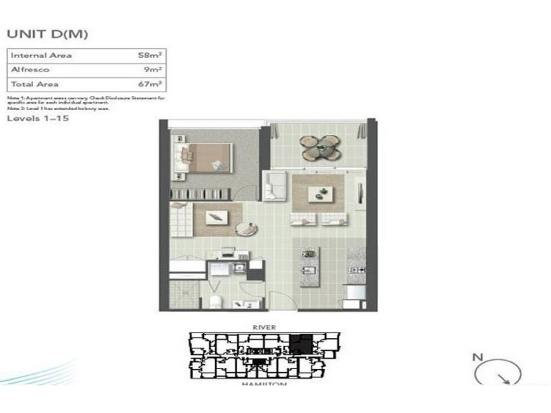 30511/2 Harbour Road, Hamilton QLD 4007 Floorplan