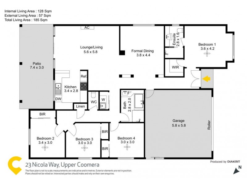 23 Nicola Way, Upper Coomera QLD 4209 Floorplan