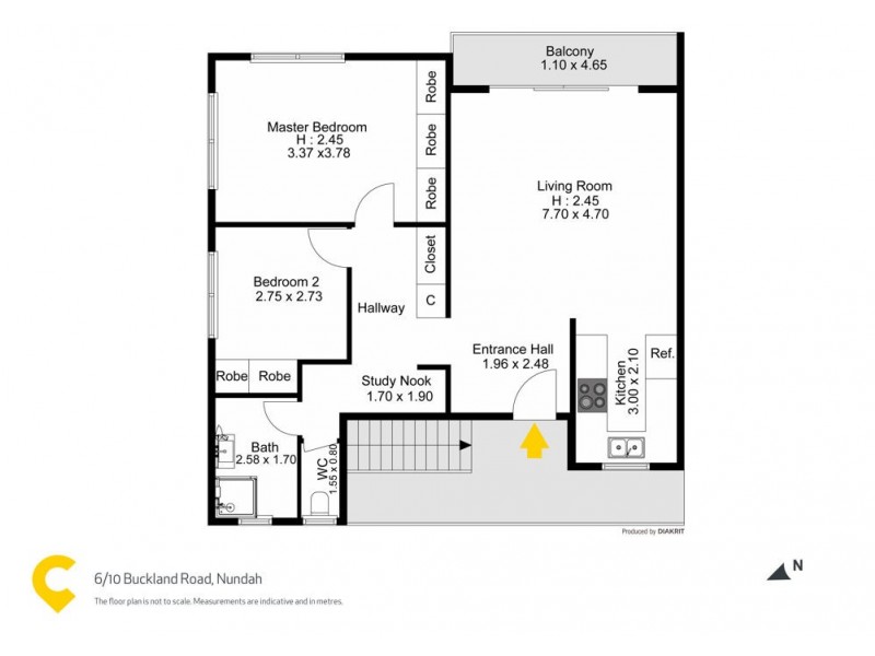 6/10 Buckland Road, Nundah QLD 4012 Floorplan