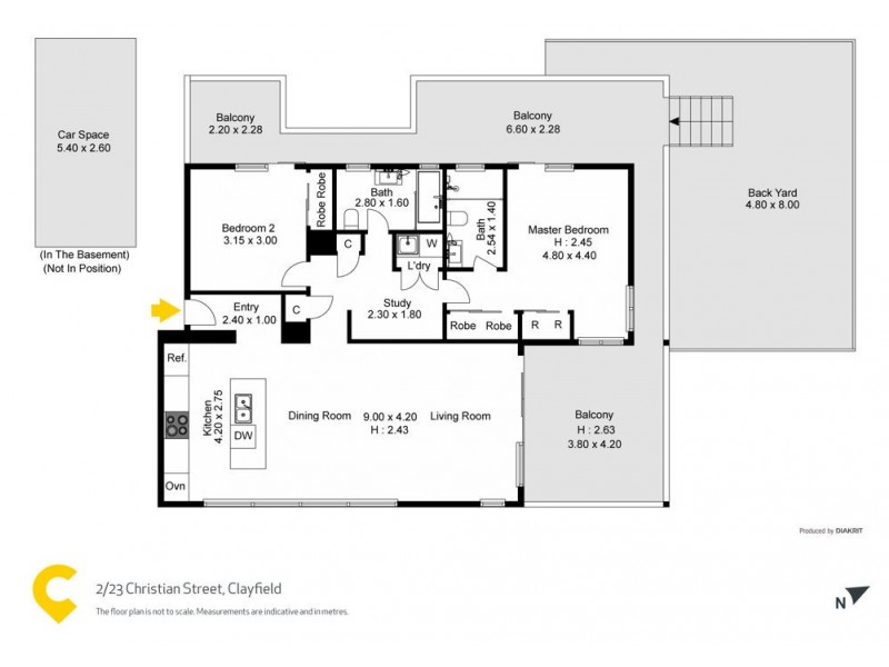 2/23 Christian Street, Clayfield QLD 4011 Floorplan