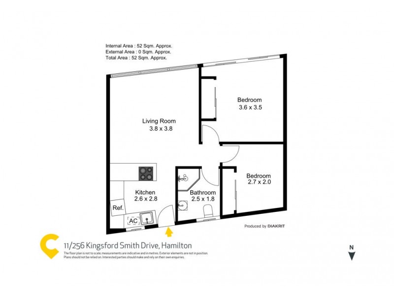 11/256 Kingsford Smith Drive, Hamilton QLD 4007 Floorplan