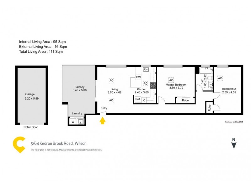 5/64 Kedron Brook Road, Wilston QLD 4051 Floorplan