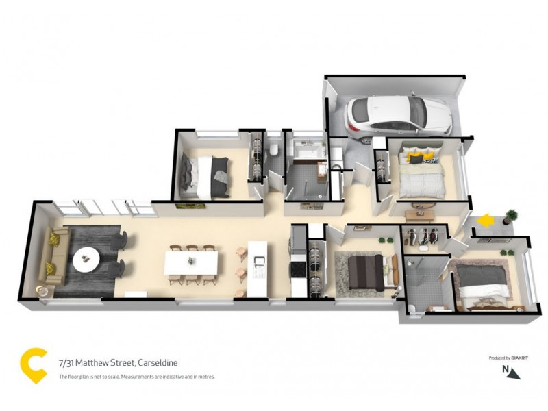 7/31 Matthew Street, Carseldine QLD 4034 Floorplan