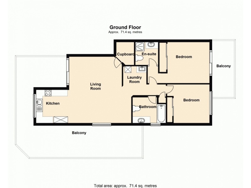 2/15 Osborne Road, Mitchelton QLD 4053 Floorplan
