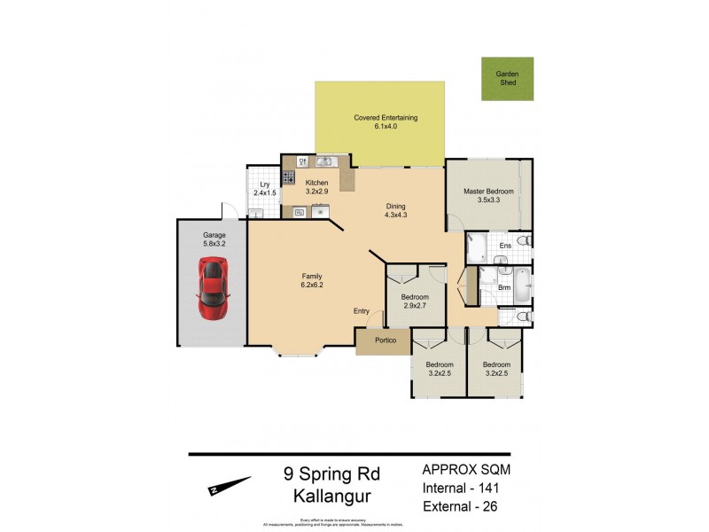 9 Spring Road, Kallangur QLD 4503 Floorplan