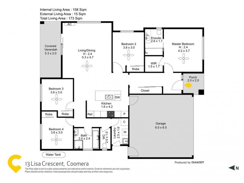 13 Lisa Crescent, Coomera QLD 4209 Floorplan