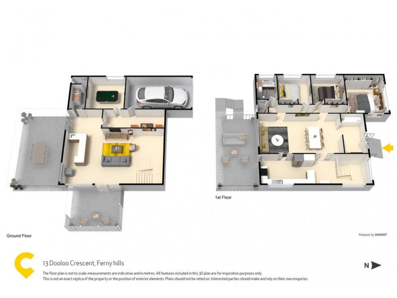 13 Dooloo Cres, Ferny Hills QLD 4055 Floorplan