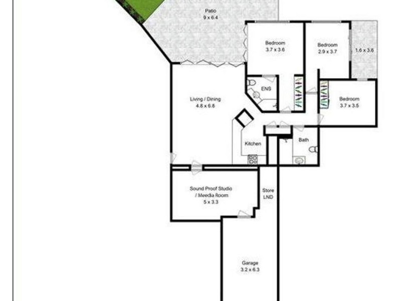 8/179 Baroona Road, Paddington QLD 4064 Floorplan