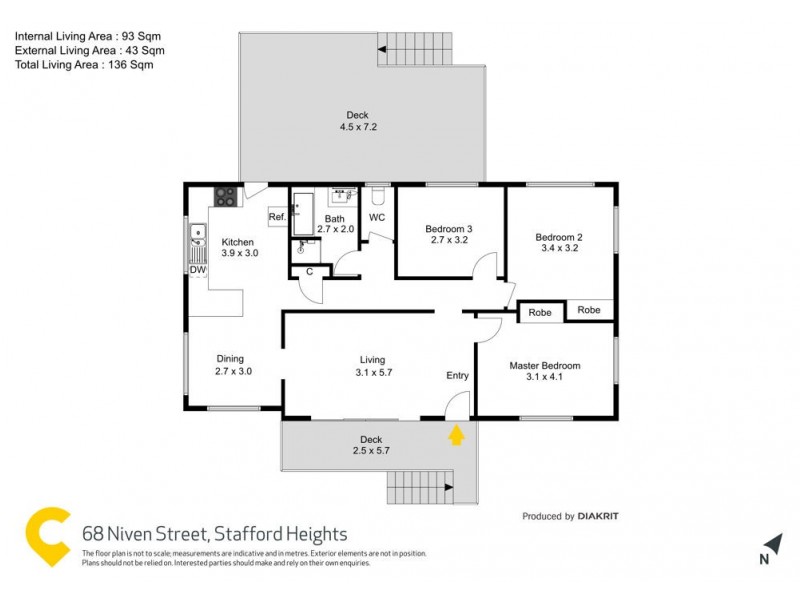 68 Niven Street, Stafford Heights QLD 4053 Floorplan