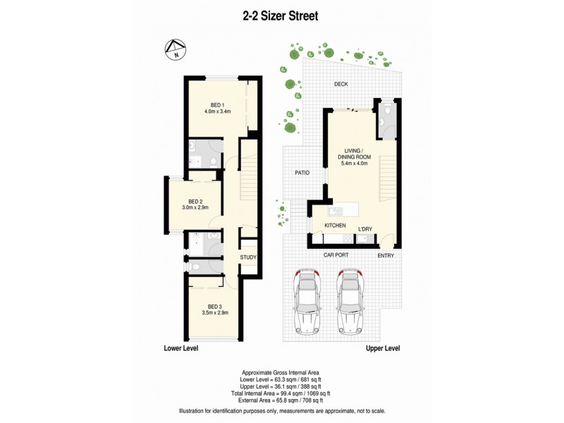 3/2 Sizer Street, Everton Park QLD 4053 Floorplan