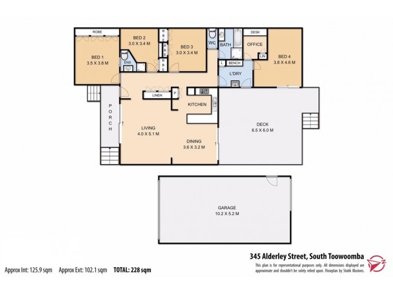 345 Alderley Street, South Toowoomba QLD 4350 Floorplan