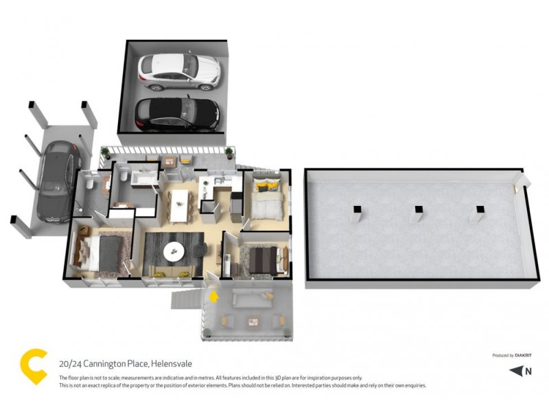 20/24 Cannington Place, Helensvale QLD 4212 Floorplan