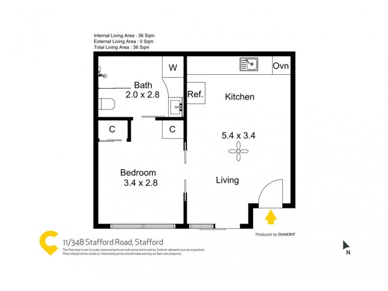 11/348 Stafford Road, Stafford QLD 4053 Floorplan
