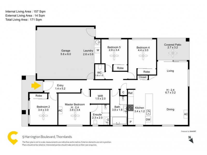 9 Harrington Boulevard, Thornlands QLD 4164 Floorplan