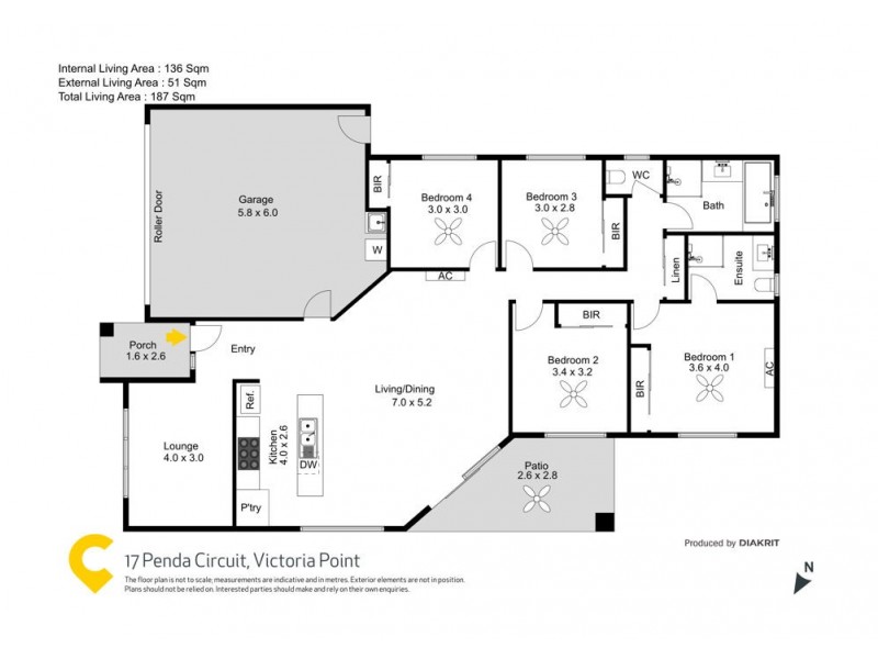 17 Penda Circuit, Victoria Point QLD 4165 Floorplan