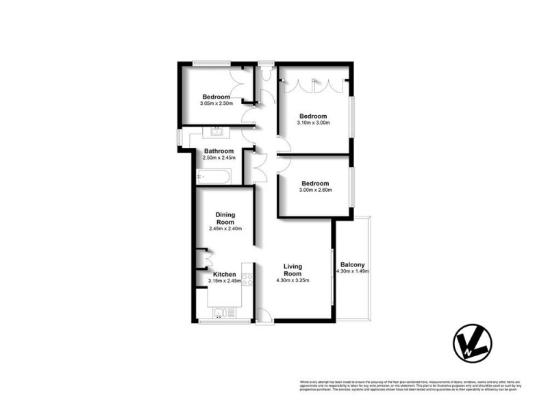 2/8 Drummond Street, Greenslopes QLD 4120 Floorplan