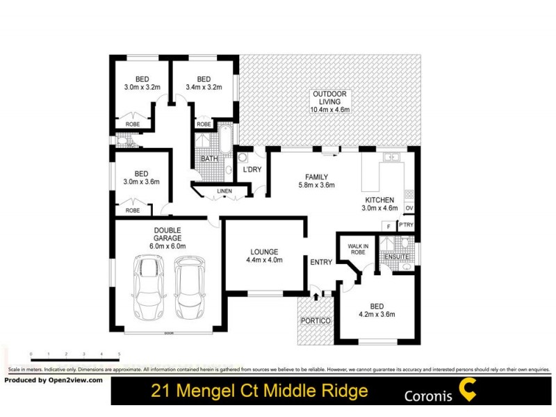 21 Mengel Court, Middle Ridge QLD 4350 Floorplan