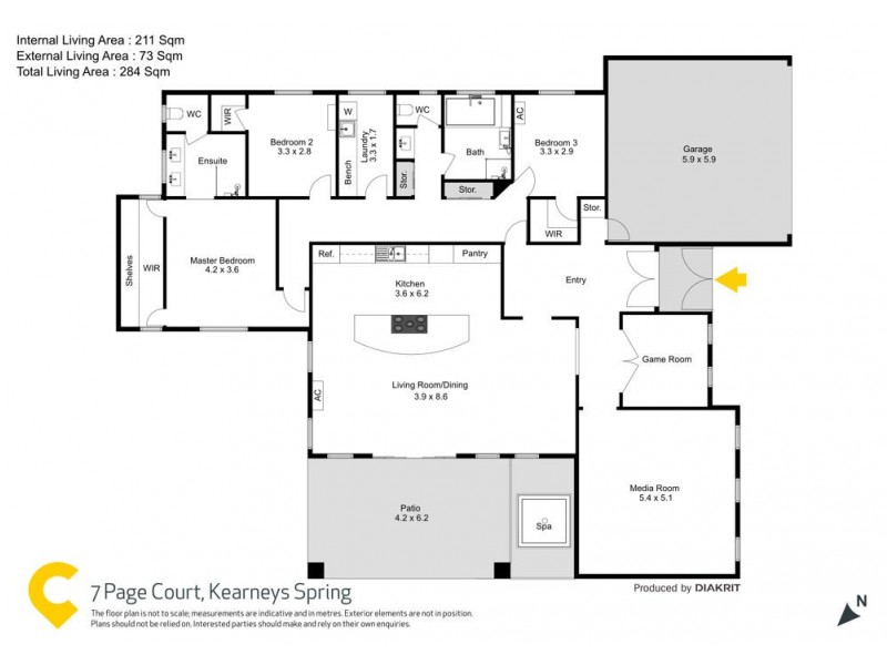 7 Page Court, Kearneys Spring QLD 4350 Floorplan