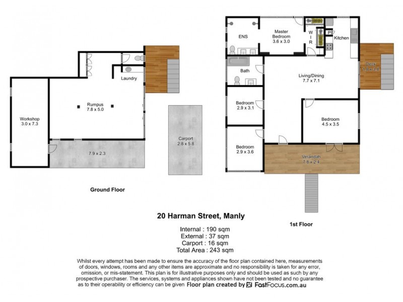 20 Harman Street, Manly QLD 4179 Floorplan
