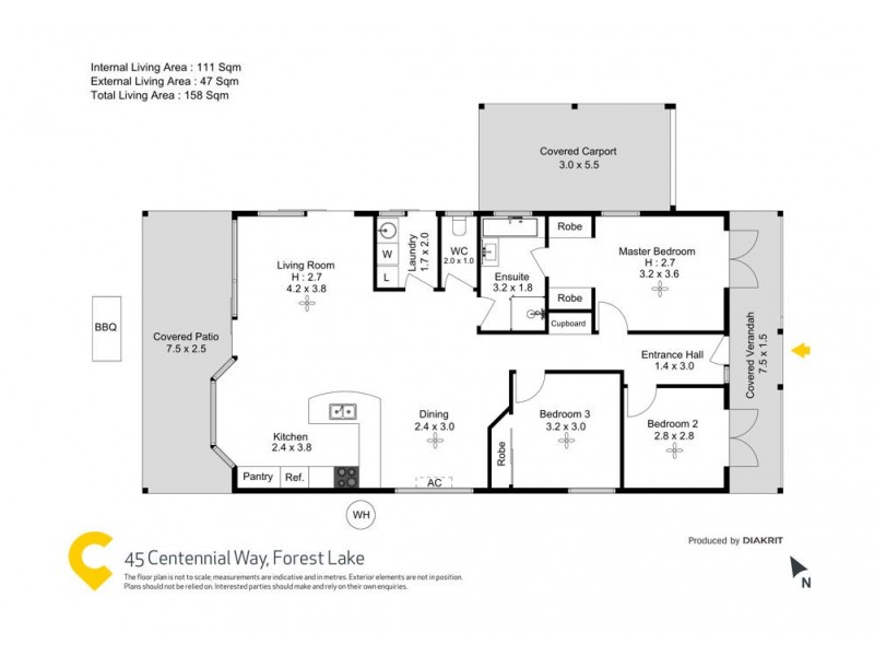 45 Centennial Way, Forest Lake QLD 4078 Floorplan