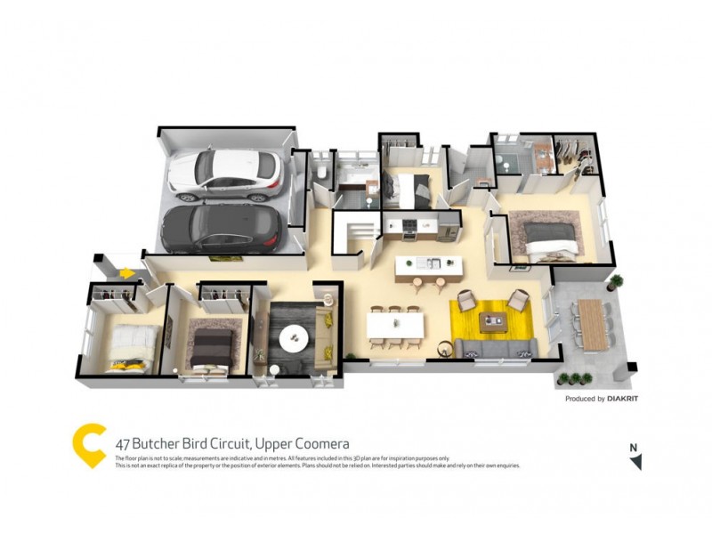 47 Butcher Bird Circuit, Upper Coomera QLD 4209 Floorplan