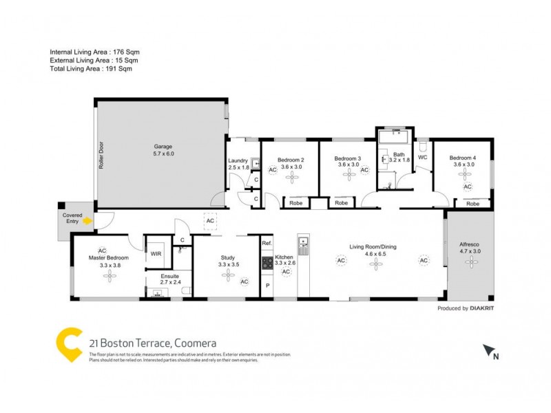 21 Boston Terrace, Coomera QLD 4209 Floorplan