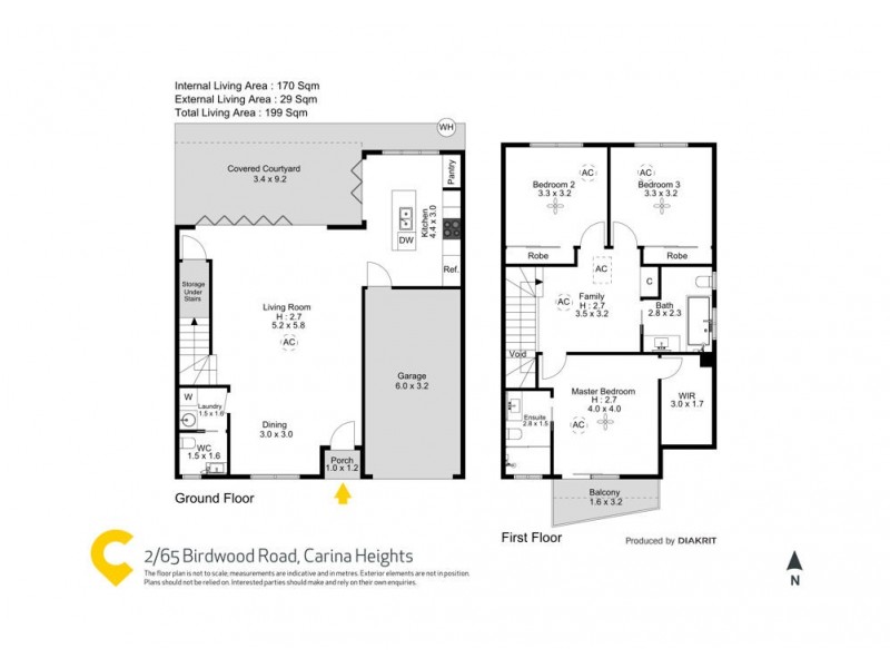 2/65 Birdwood Road, Carina Heights QLD 4152 Floorplan