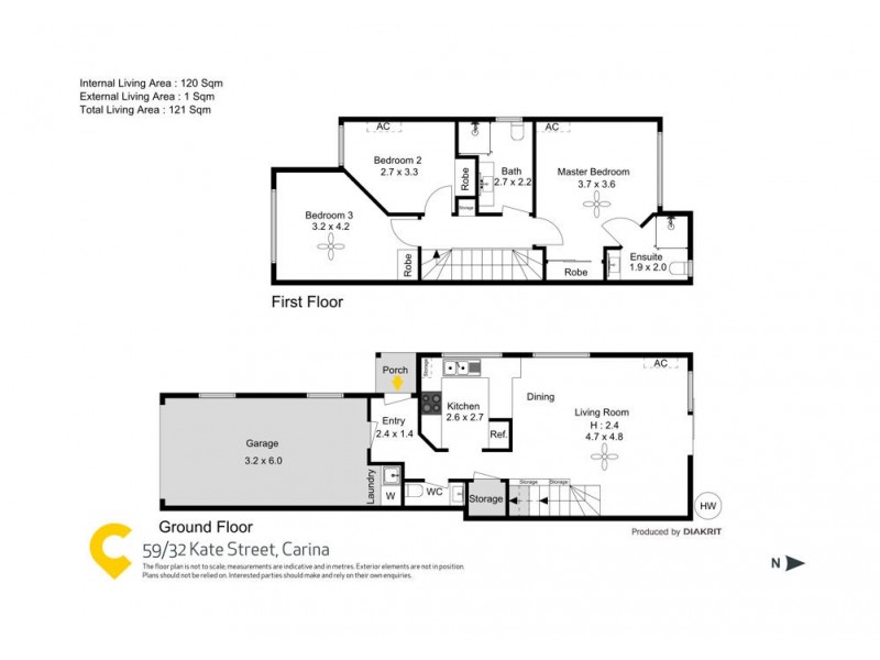 59/1 Belgarah Place, Carina QLD 4152 Floorplan