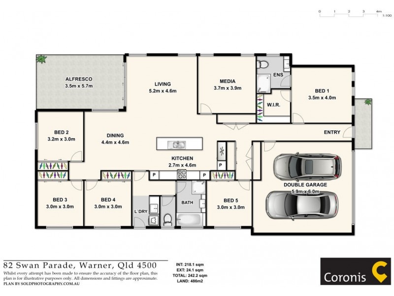 82 Swan Parade, Warner QLD 4500 Floorplan