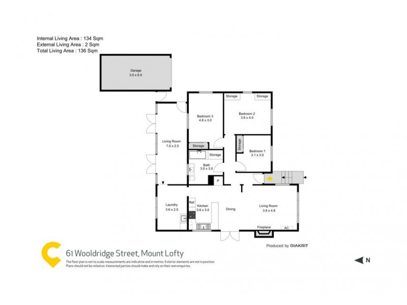 61 Wooldridge Street, Mount Lofty QLD 4350 Floorplan
