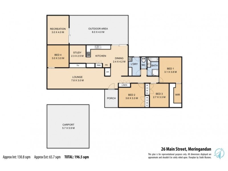 26 Main Street, Meringandan QLD 4352 Floorplan