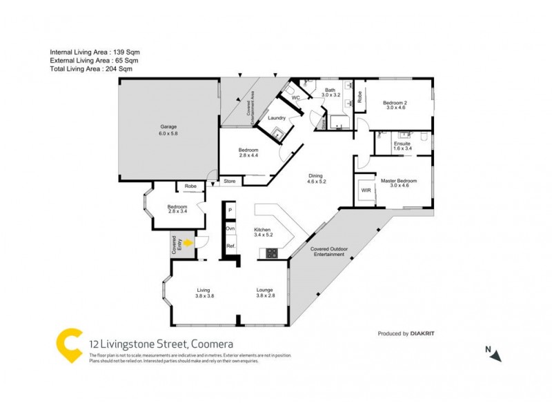 12 Livingstone Street, Upper Coomera QLD 4209 Floorplan